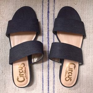 CIRCUS by SAM EDELMAN Denim Delaney Slides